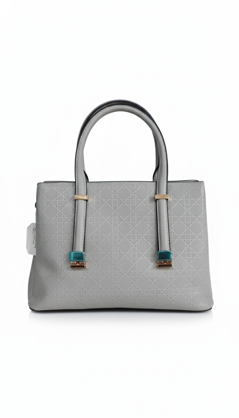 Super Classic Gray Elegant Handbag