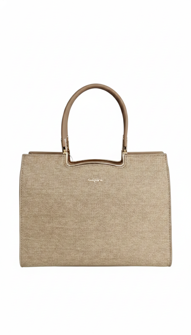 Super Classic Beige Elegant Handbag