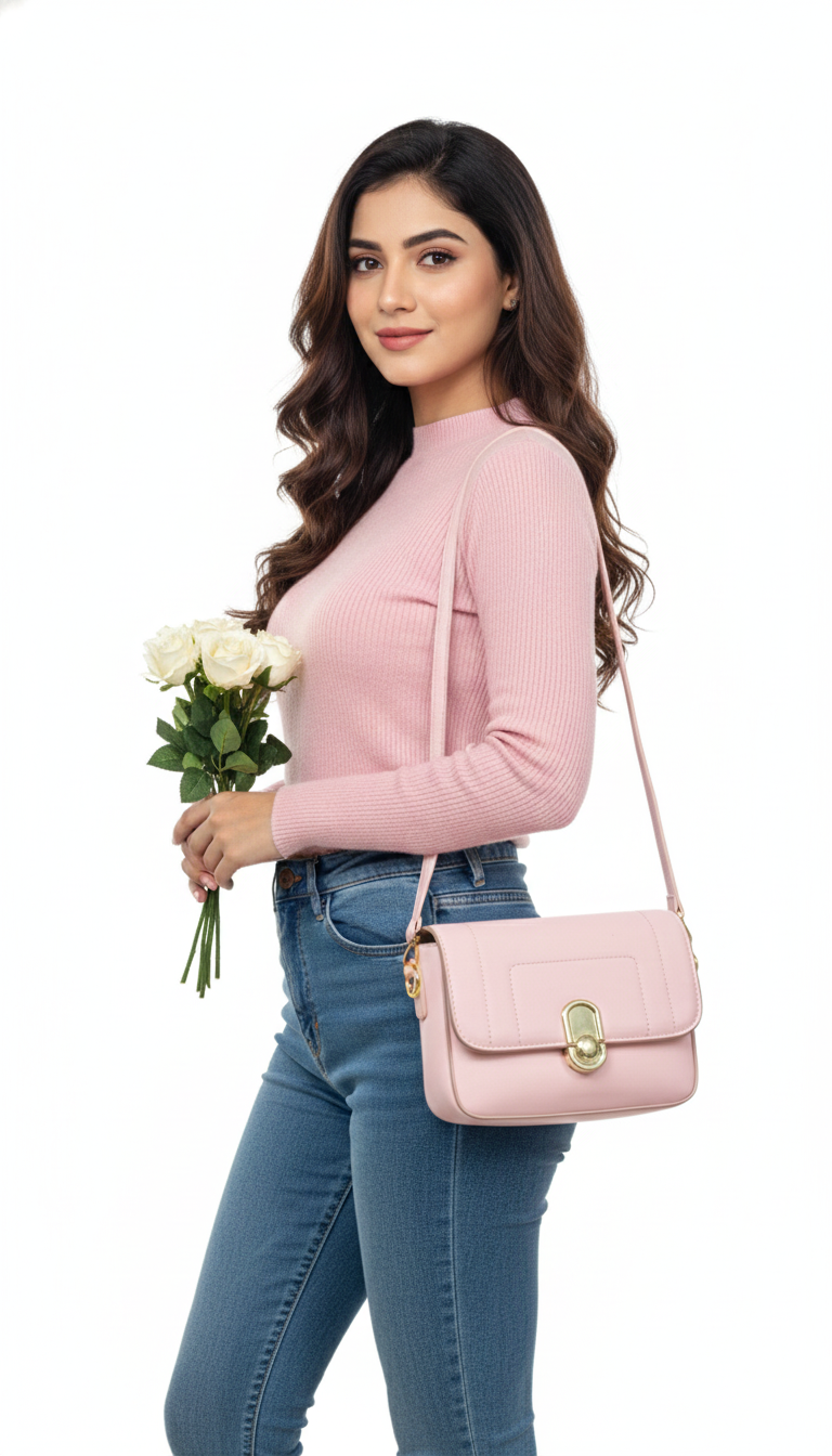 Super Premium Pink Elegant Handbag