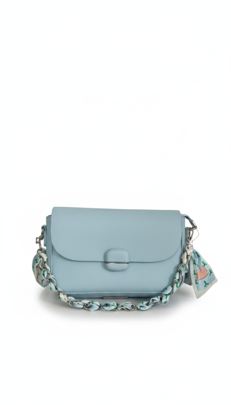 Super Sky Blue Elegant Handbag