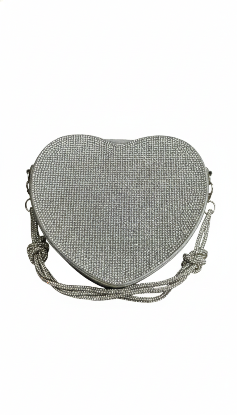 Premium Silver Elegant Party Wear Handbag