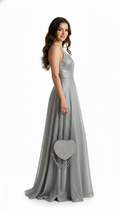 Premium Silver Elegant Party Wear Handbag