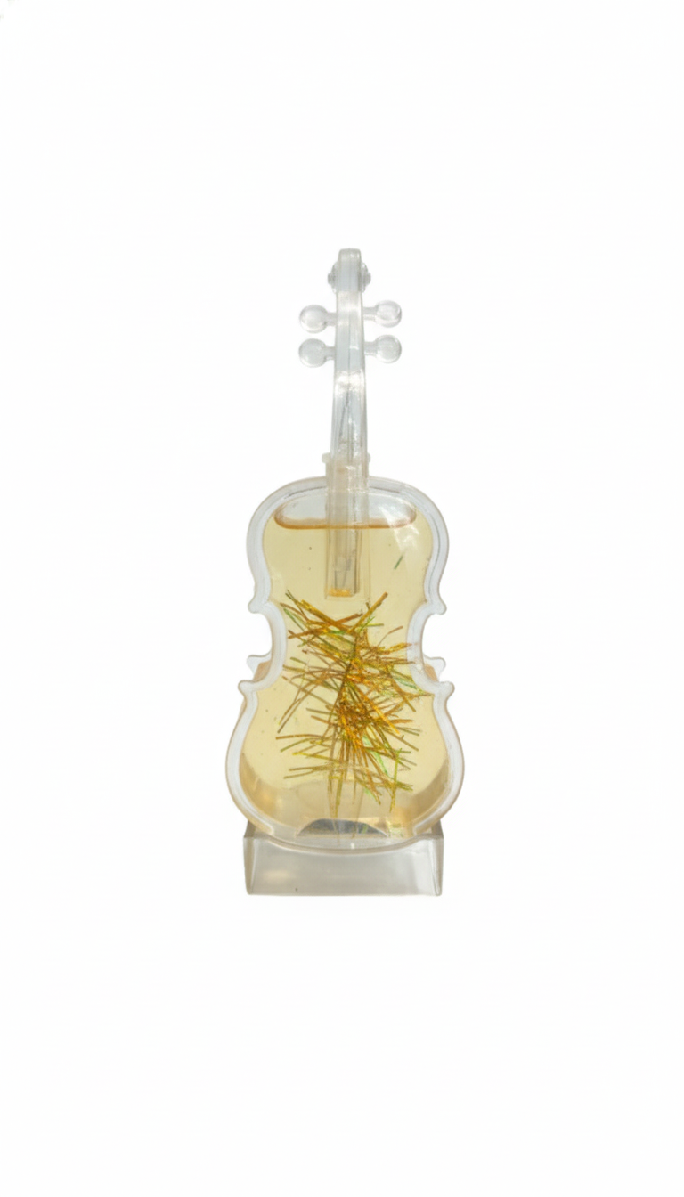 Creative Violin-Style Handmade Glass Liquor/Wine Bottle Decanter (Transparent)