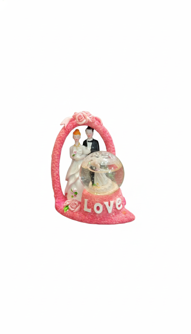 Romantic Love Couple Showpiece with Lighting for Home Decor or Gift Someone