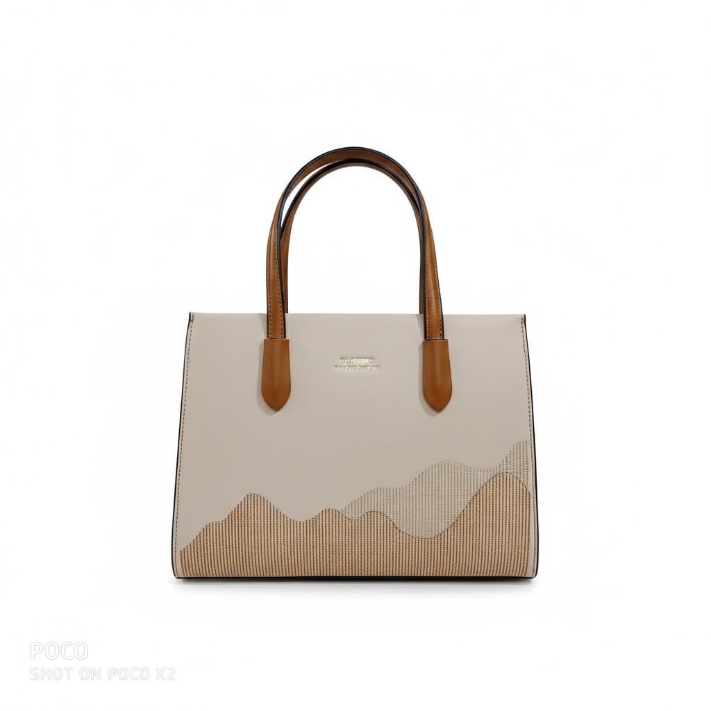 Super Classic Beige Elegant Handbag