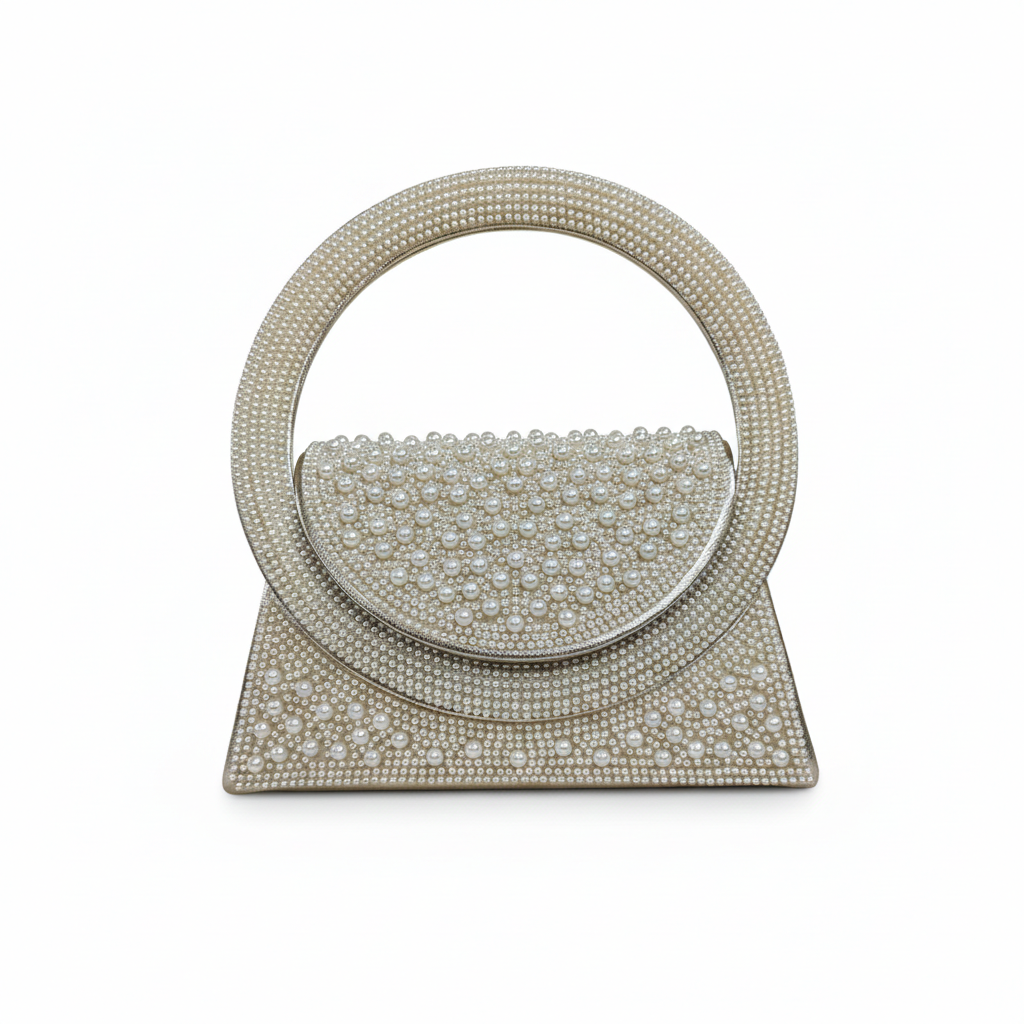 Super Classic White Elegant Partywear Clutch