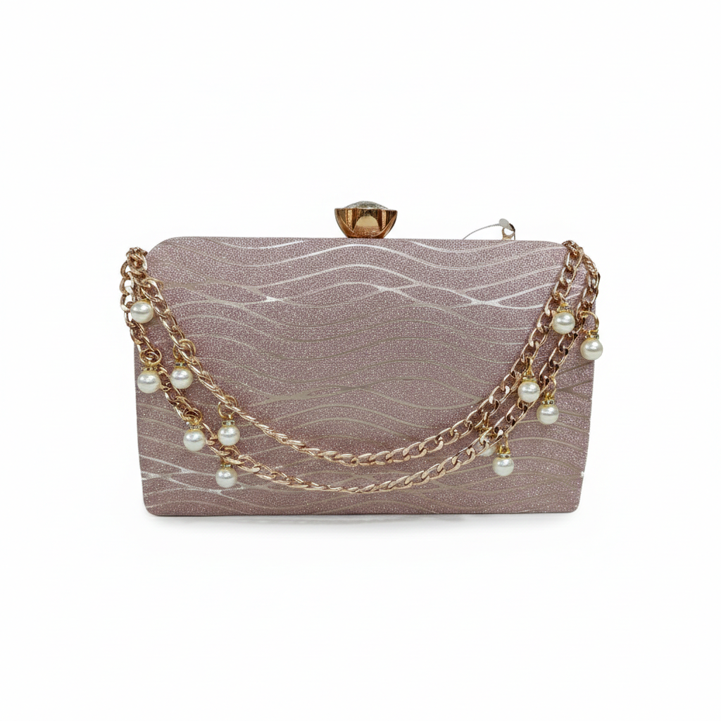 Super Classic Rose Pink Elegant Partywear Clutch