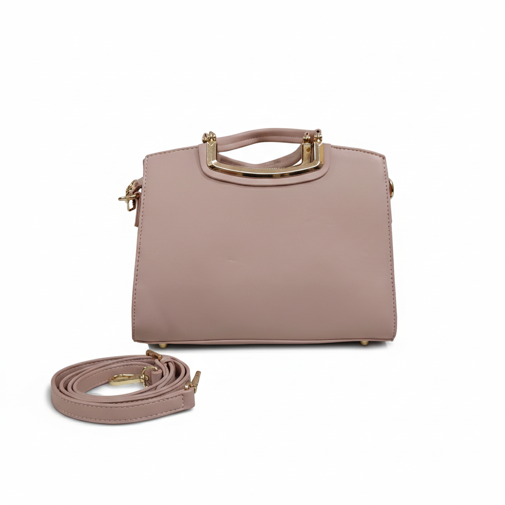 Super Classic Pink Floral Emboidered Elegant Handbag