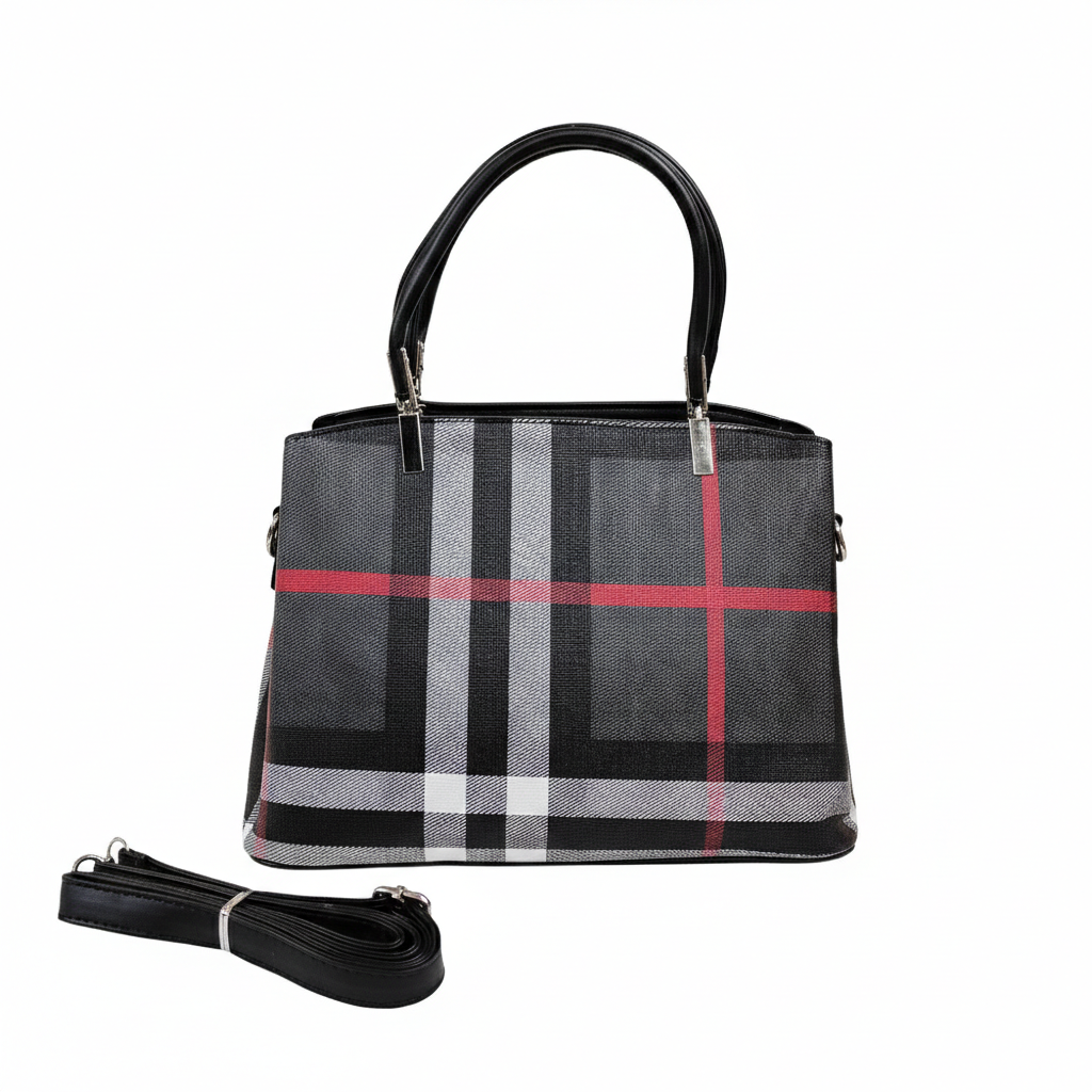 Super Classic Black check Elegant Handbag