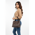 Super Classic Brown Printed Elegant Handbag