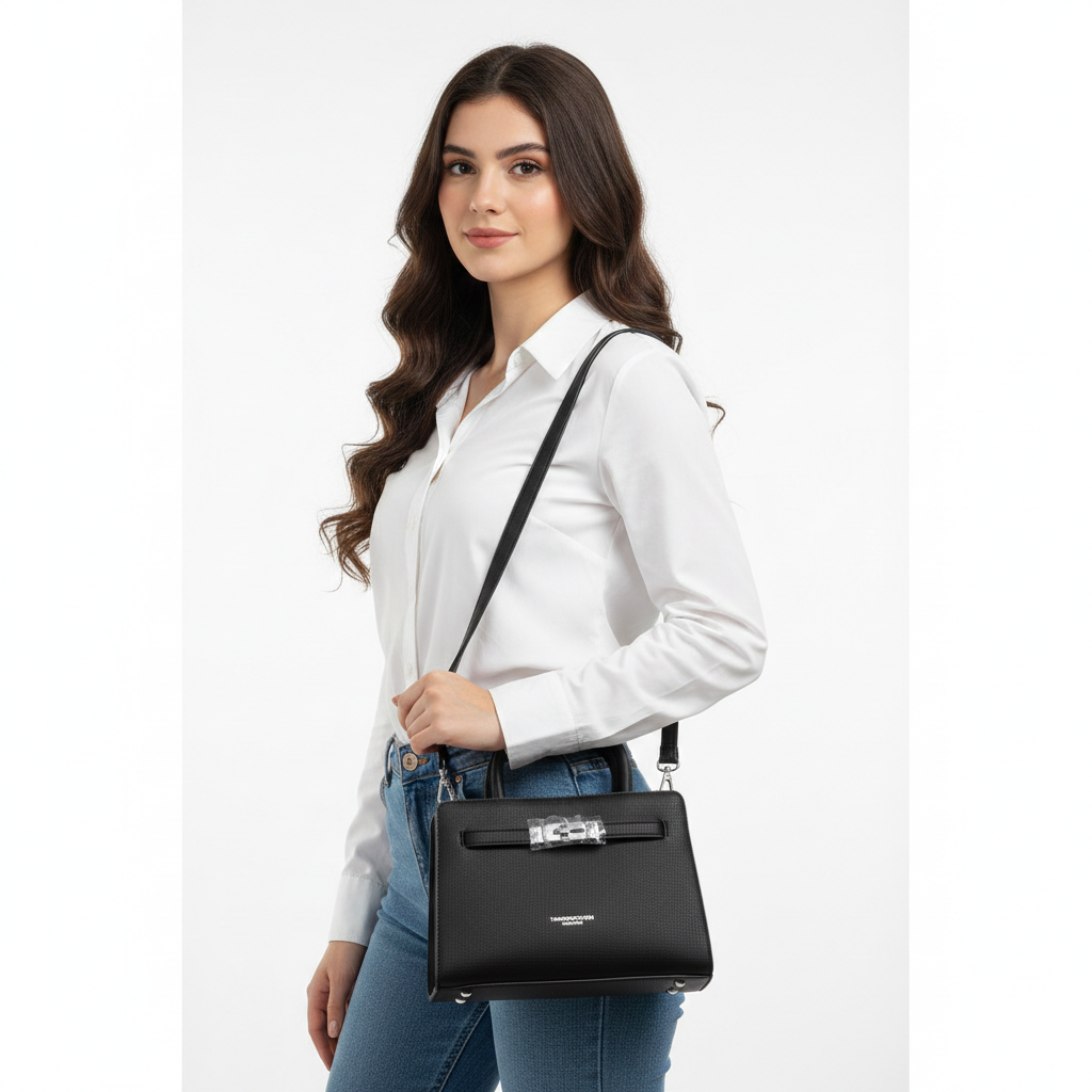 Super Classic Black Elegant Handbag