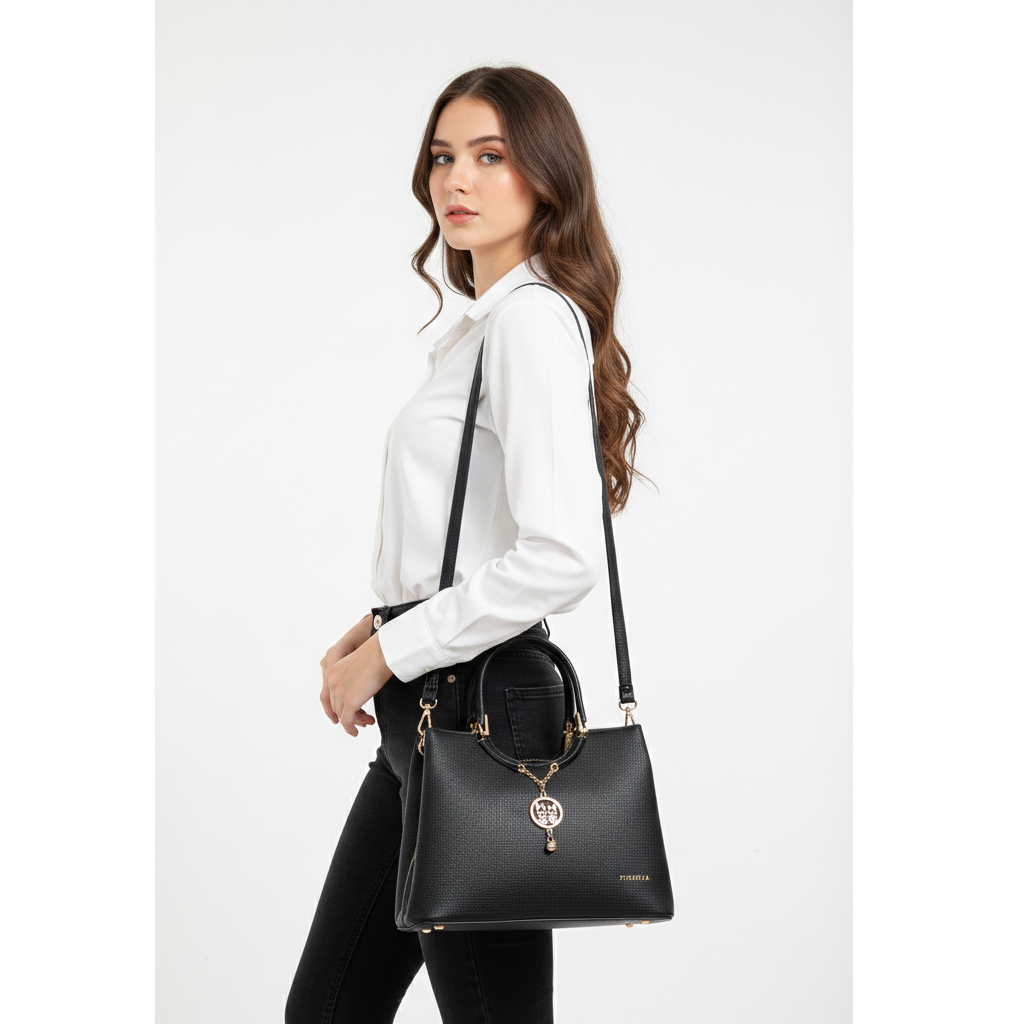 Super Classic Black Elegant Handbag