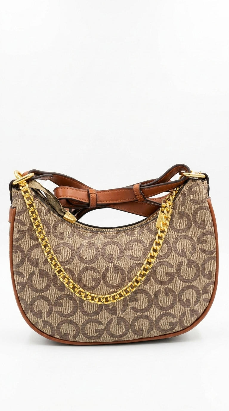 Super Classic Brown Repeating Brown G Pattern Elegant Handbag