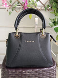 Women Black Baguette Handbags Pu Leather
