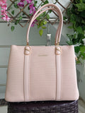 Women Pink Baguette Handbags Pu Leather
