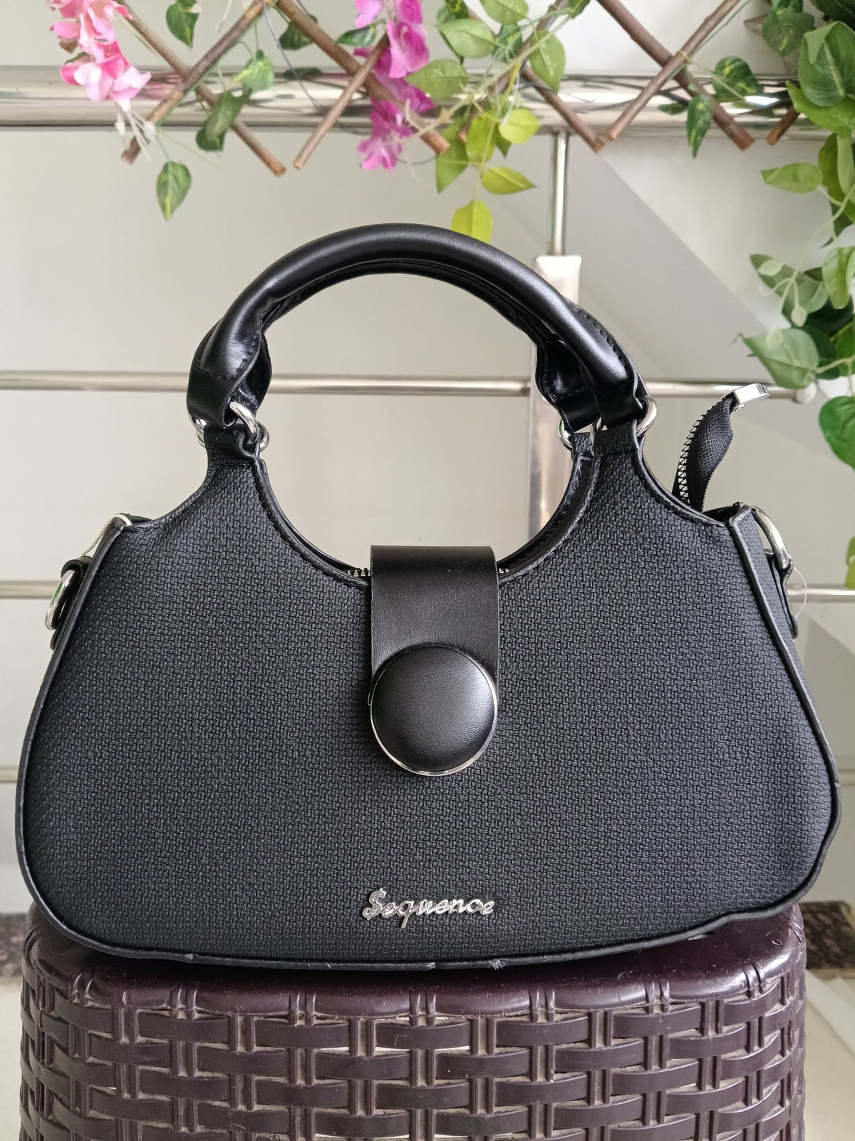 Women Black Satchel Bags Pu Leather