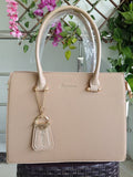 Women Beige Shoulder Bags Pu Leather
