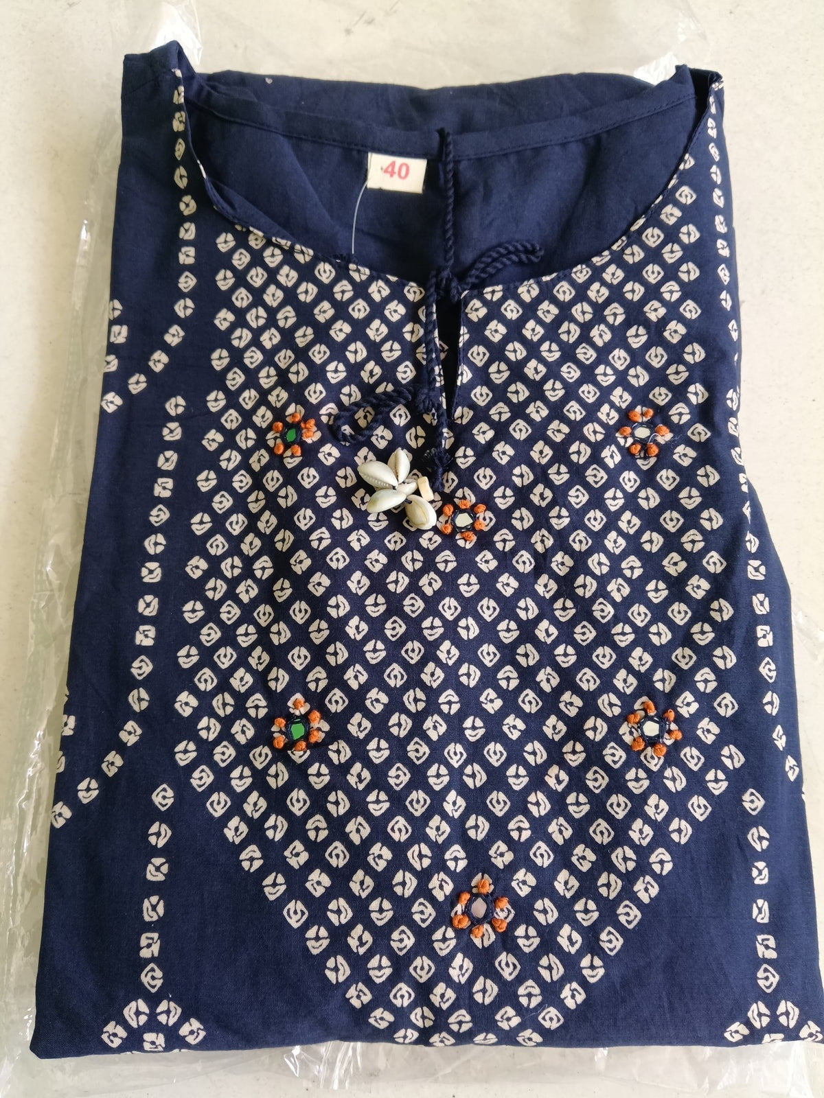 Women Blue Printed Cotton Kurta Pant Dupatta