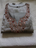 Women Gray Embroidered Other Kurta Pant Dupatta