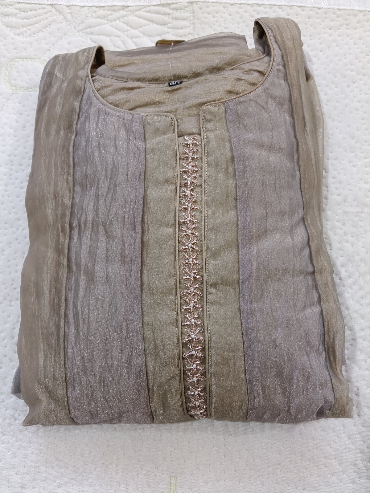 Women Green Embroidered Other Kurta Pant Dupatta