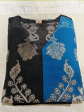 Women Black Printed Cotton Kurta Pant Dupatta