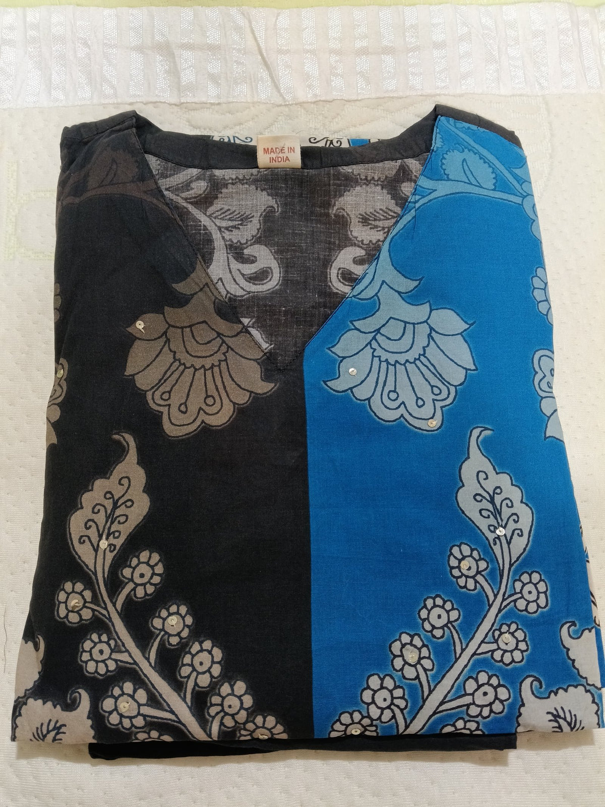 Women Black Printed Cotton Kurta Pant Dupatta