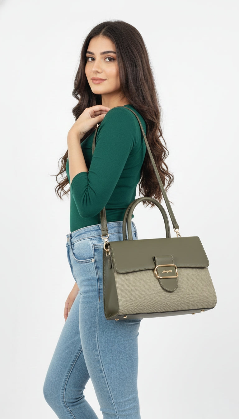 Premium Green Elegant Handbag