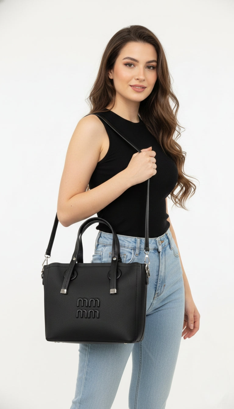 Premium Black Elegant Handbag