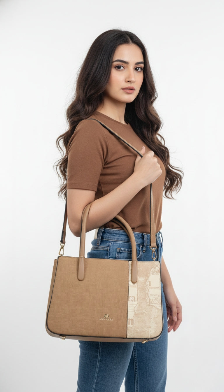 Premium Brown Elegant Handbag