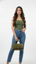 Super Premium Green Elegant Handbag