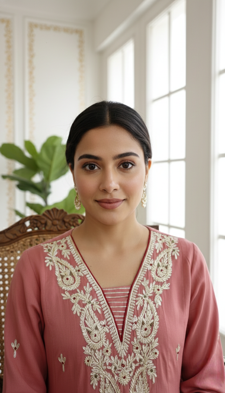 Women Pitch Gota Patti Work Cotton Kurta Pant Dupatta Set