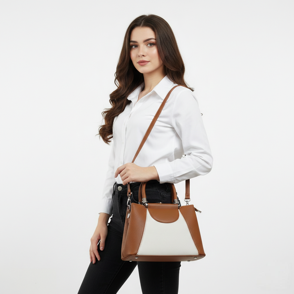 Super Classic Brown Elegant Handbag