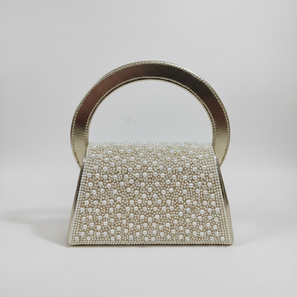 Super Classic White Elegant Partywear Clutch