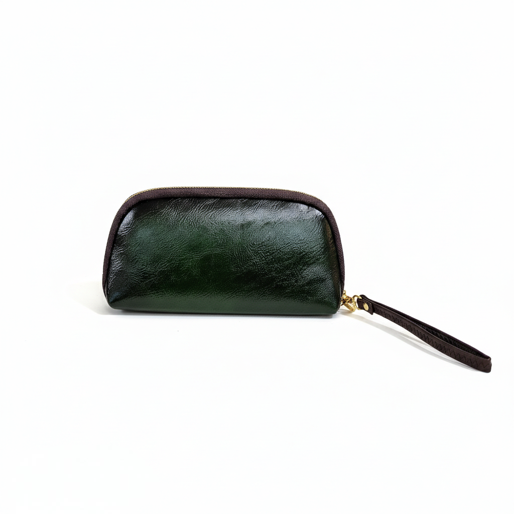Super Classic Deep Green Floral Elegant HandPurse