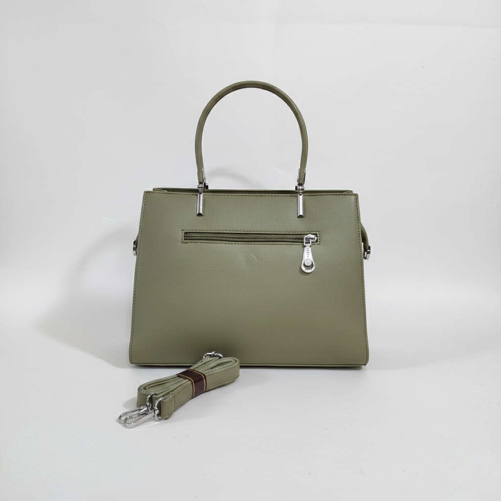 Super Classic Olive Green Elegant Handbag
