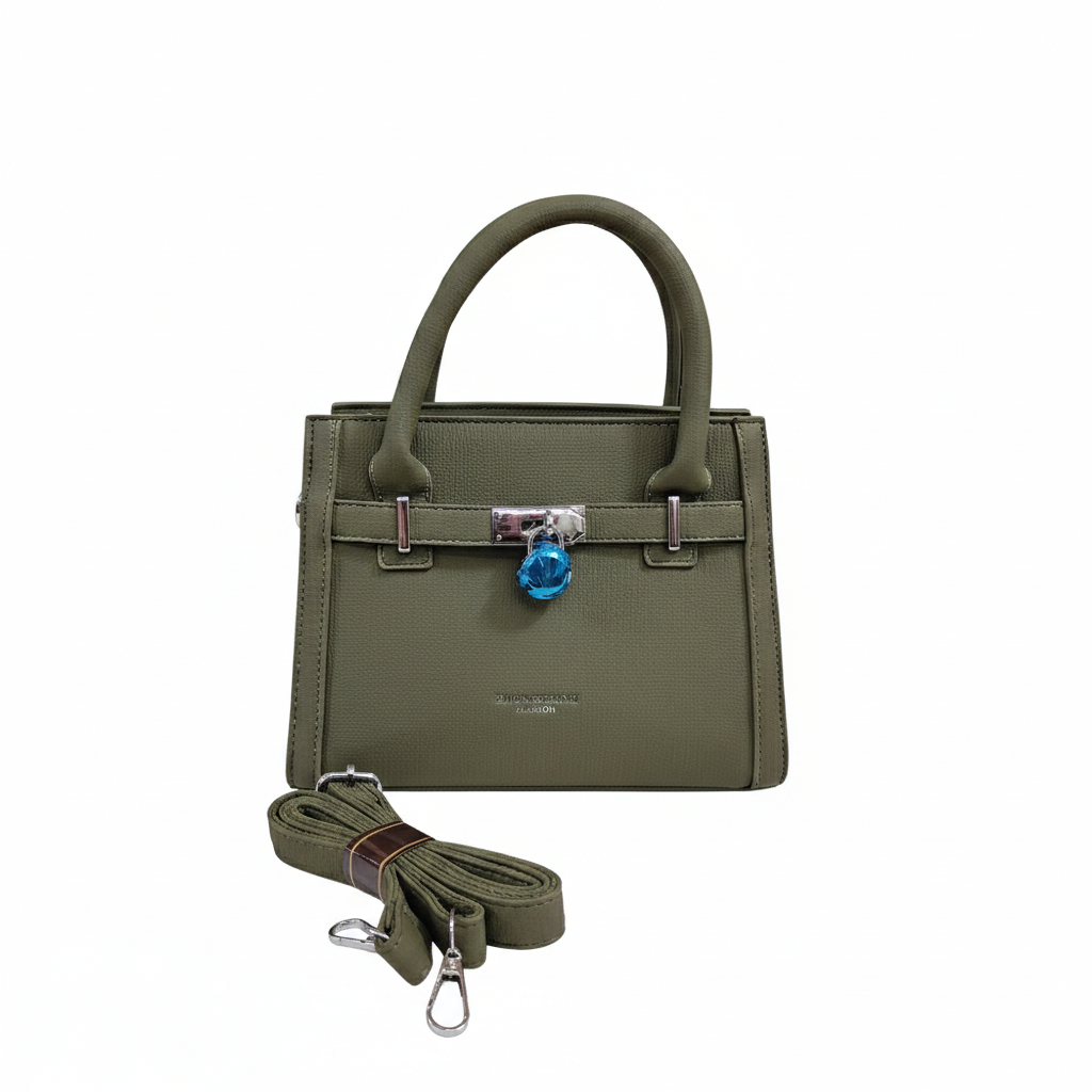 Super Classic Olive Green Elegant Handbag