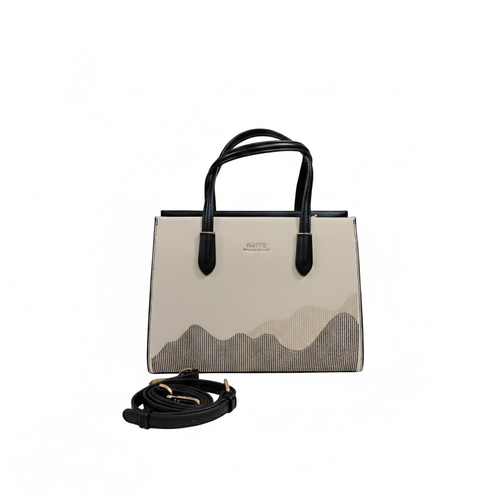 Super Classic Beige Elegant Handbag