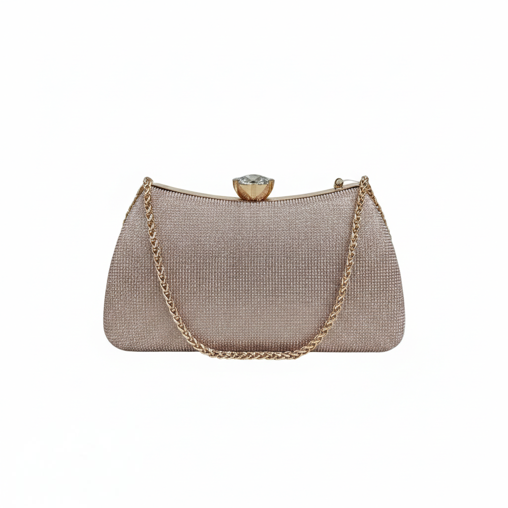 Super Classic Rose Pink Elegant Partywear Clutch