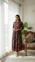 Women Multicolour Printed Cotton Single Frock