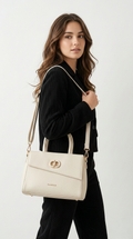 Super Classic Cream Elegant Handbag