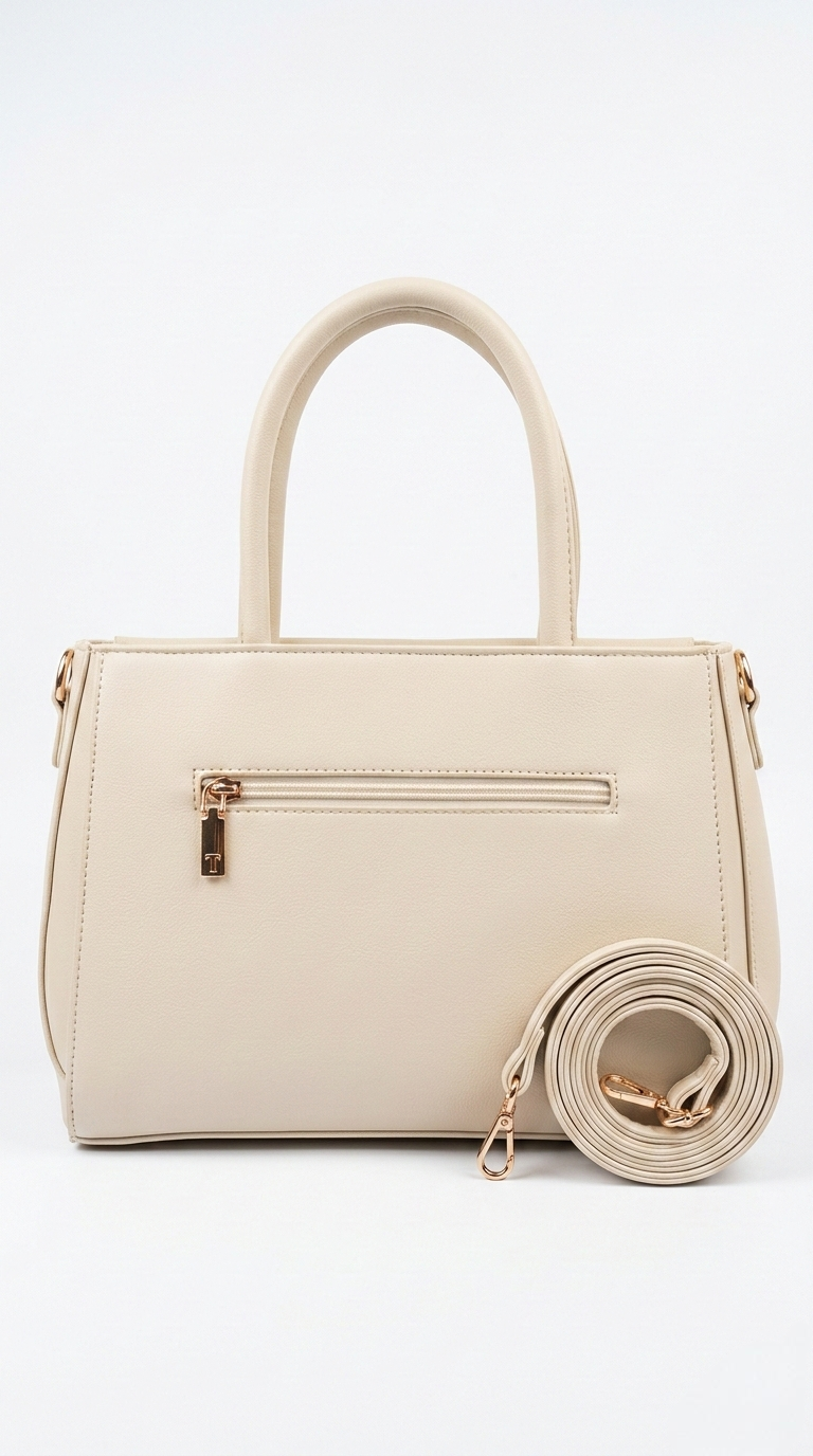 Super Classic Cream Elegant Handbag