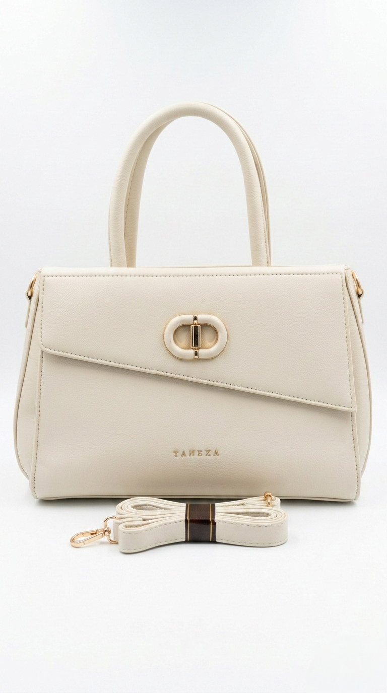 Super Classic Cream Elegant Handbag