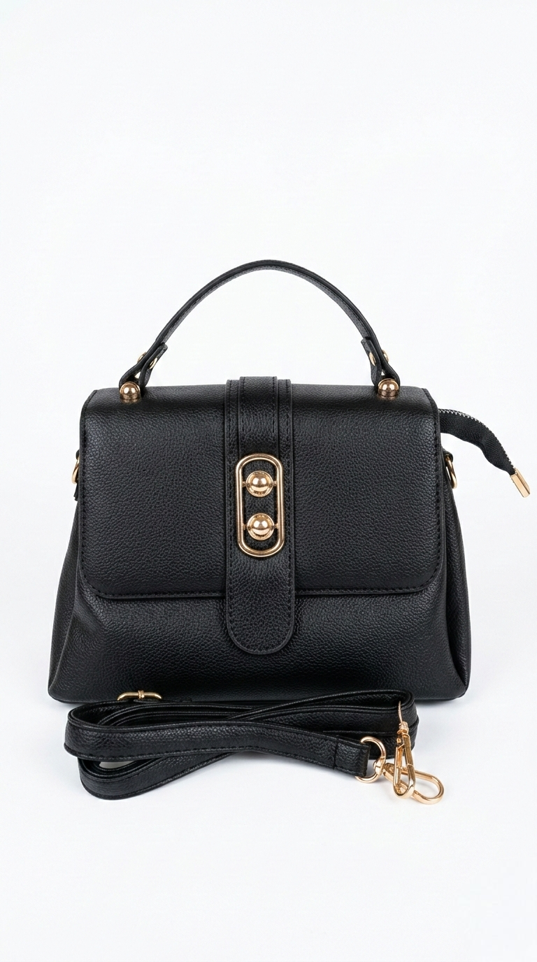 Super Classic Black Elegant Handbag