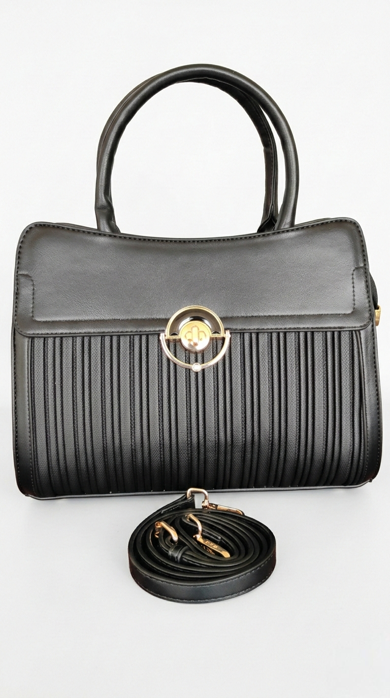 Super Classic Black Elegant Handbag