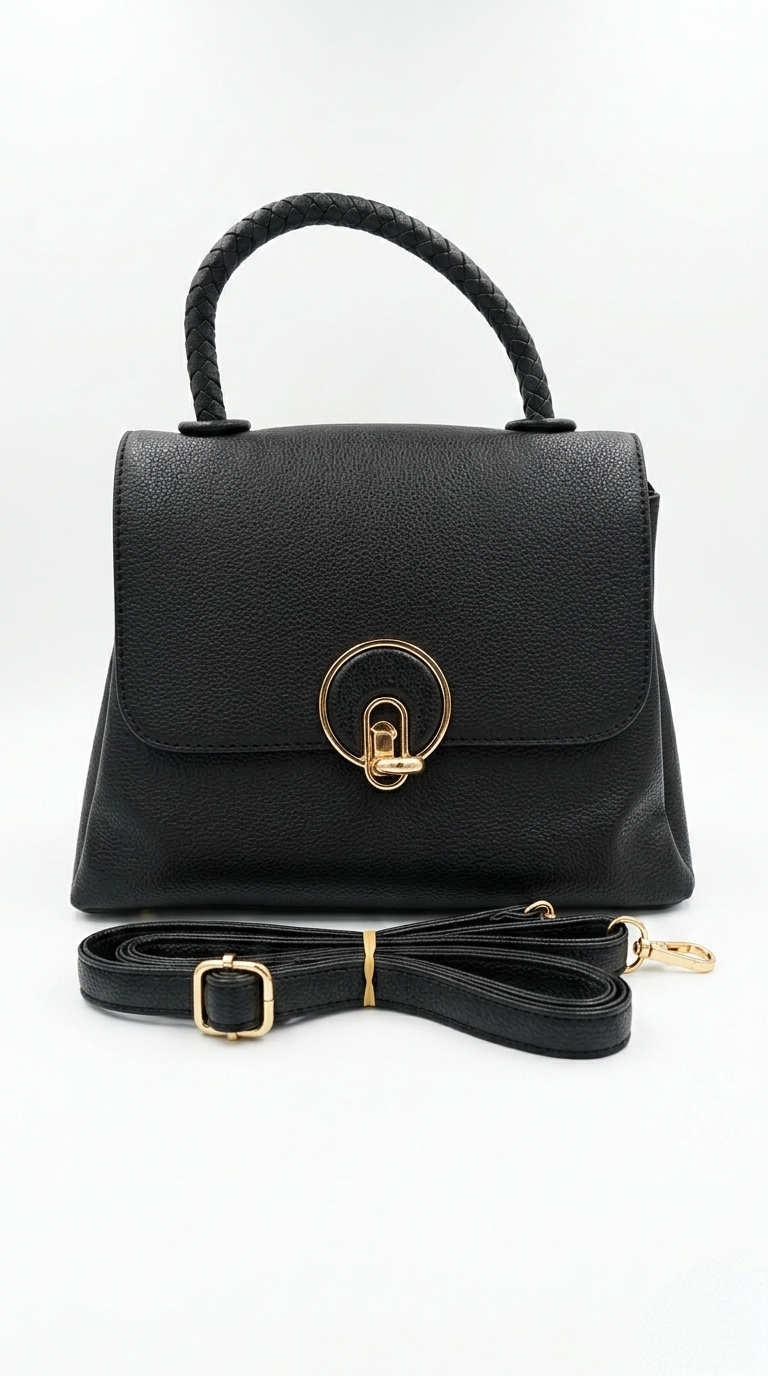 Super Classic Black Elegant Handbag