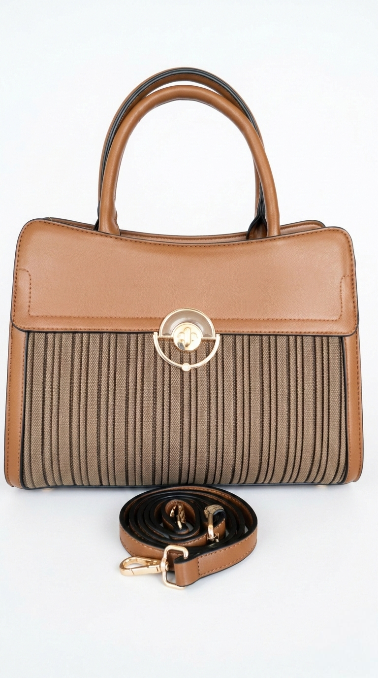 Super Classic Brown Elegant Handbag