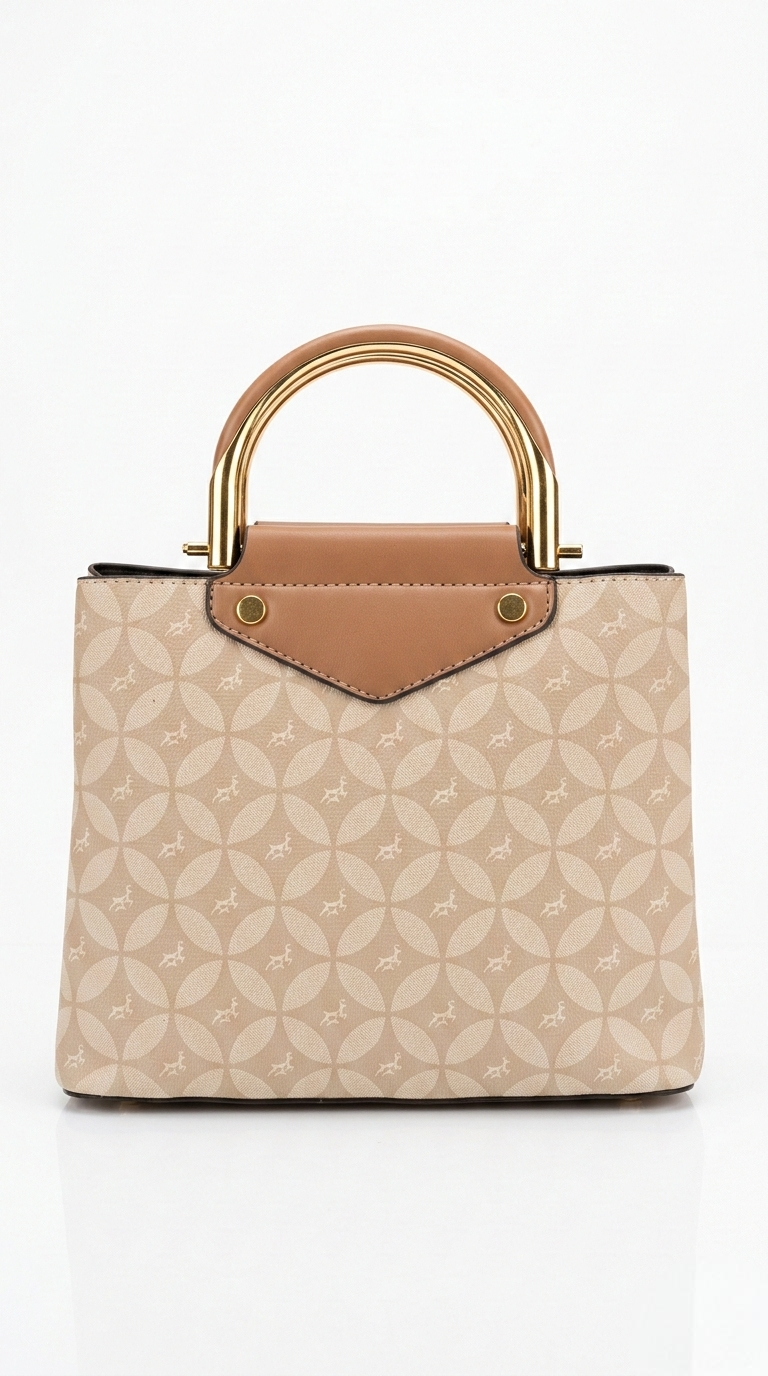 Super Classic Beige Elegant Handbag
