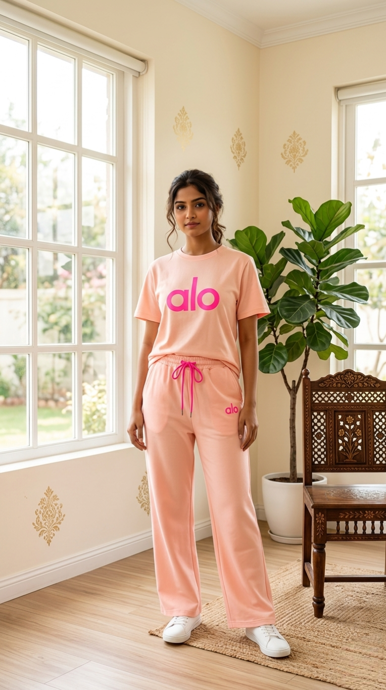 Women Off White Imported Cotton Coord Set