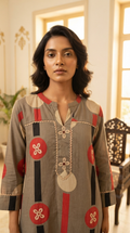 Women Multi Colour Printed Cotton Kurta Pant