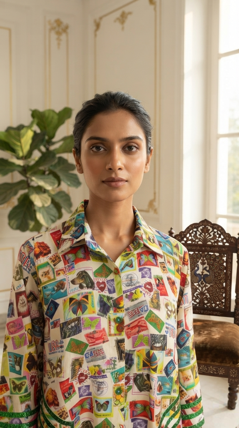 Women Multi Colour Animal Print Cotton Other